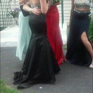 Designer Rachel Allan dress